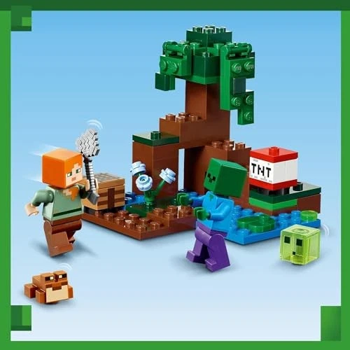 LEGO Toy Minecraft Swamp Adventure Boys Girls Minecraft Children's Goods Game - Photo 4/4