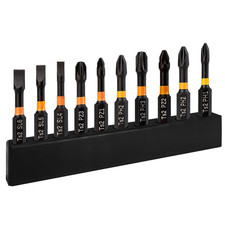 10 PCS Magnetic Screwdriver Bit Set S2 Steel Phillips Slotted PZ