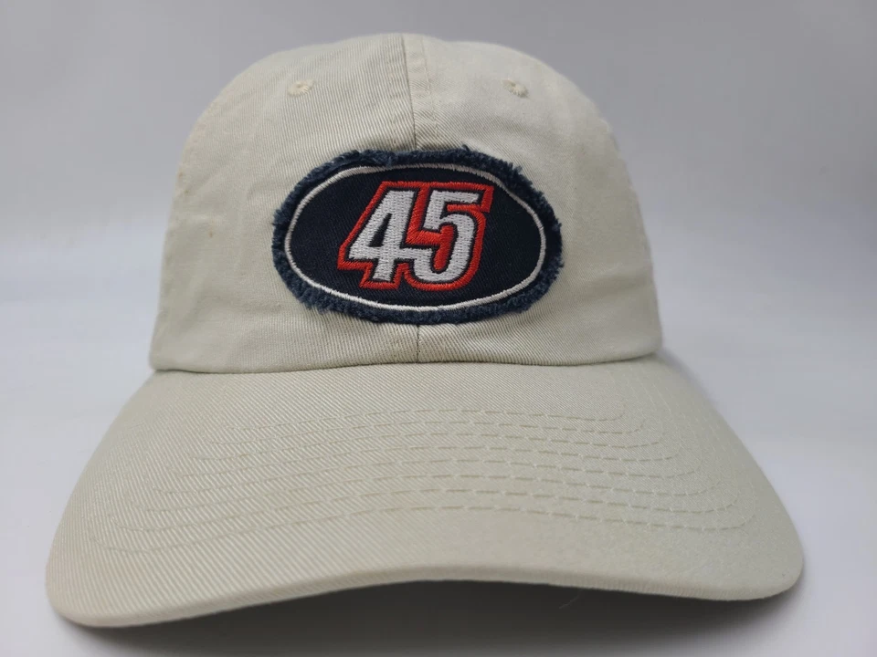 Gorra ajustable vintage Kyle Petty #45 Sprint Racing hombres mujeres NASCAR beige Foto 2 de 4