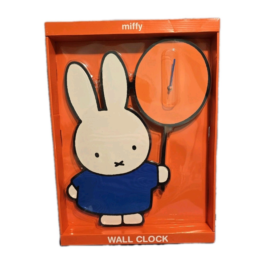 Large 20 Inch Miffy Holding A Balloon Wall Clock Dick Bruna Rare