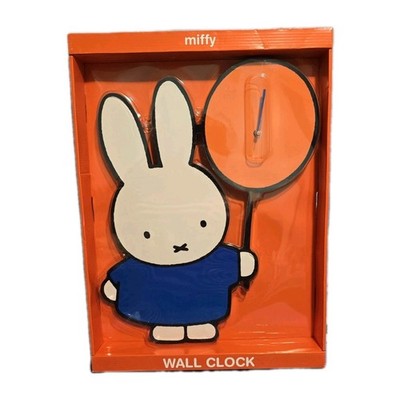 Large 20 Inch Miffy Holding A Balloon Wall Clock Dick Bruna Rare