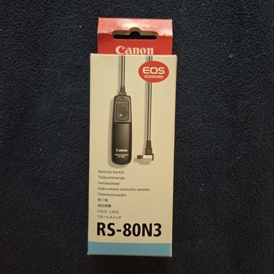 Canon RS-80N3 Remote Switch for EOS DSLR Digital Cameras + Instructions OPEN BOX
