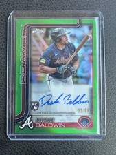 2025 Topps Chrome Green Refractor Drake Baldwin Rookie Auto Rookie Autograph /99