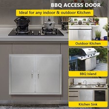 304 Stainless Steel Access BBQ Island Kitchen BBQ Door Drawers Outdoor Cabinet