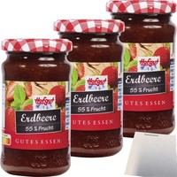 Hofgut Erdbeer Fruchtaufstrich 3Er Pack 3X250G Glas Usy Block