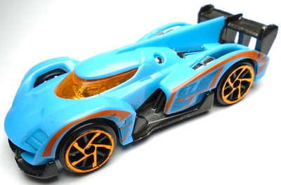 2019 ZURU METAL MACHINES ESCAPE 67 BLUE 1:64 DIECAST 2 7/8'' RACE CAR W/ ORANGE