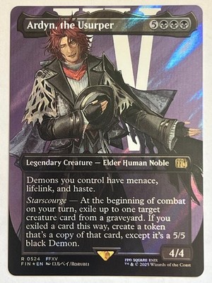MTG ARDYN, THE USURPER (0524) (BORDERLESS) (SURGE FOIL) FINAL FANTASY 524 NM