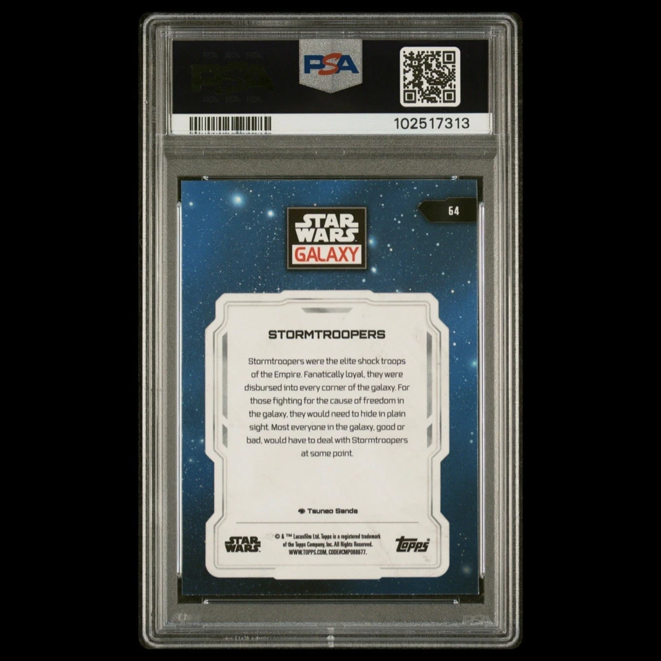 2024 Star Wars Galaxy Chrome Mini Diamond Stormtroopers #64 PSA 10 GEM MINT SSP - Image 2 of 2