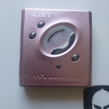 Sony Walkman MDLP MZ-E505 Pink Portable MD MiniDisc Player Unit Only Used