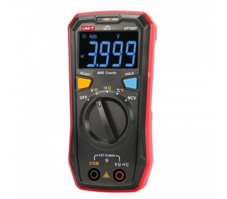 UT123T Digital Multimeter TaschengrößE Ac/Dc 600V Ncv Temperatursonde-image