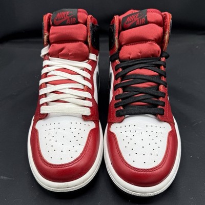 Nike Air Jordan 1 Retro High OG Satin Red Women s Sz 7.5 Clean Used CD0461-60
