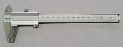 Mitutoyo 530-101 – Messschieber / Meßschieber Caliper 150mm mit Tiefenmaß