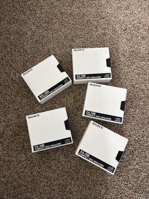 (5) Sony XA-10B 10-Disc Compact Disc CD Magazine Cartridges w/ Sleeve