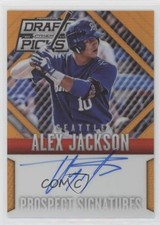 2014 Panini Prizm Perennial Draft Picks Orange /60 Alex Jackson #6 Auto 5w7