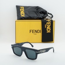 New Fendi FE40091U 90A Shiny Blue/Blue 54-19-145 Sunglasses