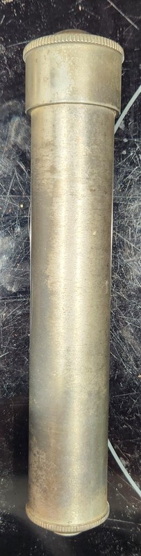 Vintage Metal Marblescope Kaleidoscope  Clear Marble
