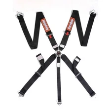 Racequip 742002RQP 5-Point Camlock Harness Set - 3 in. Lap and Shoulder - Black