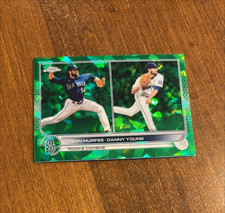 Penn Murfee Young 2022 Topps Chrome Green Sapphire Rookie Combos Mariners /75 RC