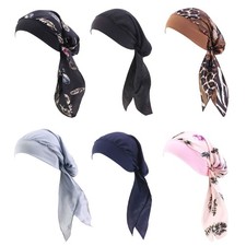 Elastic Silk Scarf Cancers Head Scarf Head Coverings Hat Versatiles Headscarf