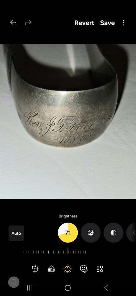 Pinzas de azúcar vintage F. Rolshoven de 5" de plata de ley grabadas 1882 32 gramos Foto 3 de 4