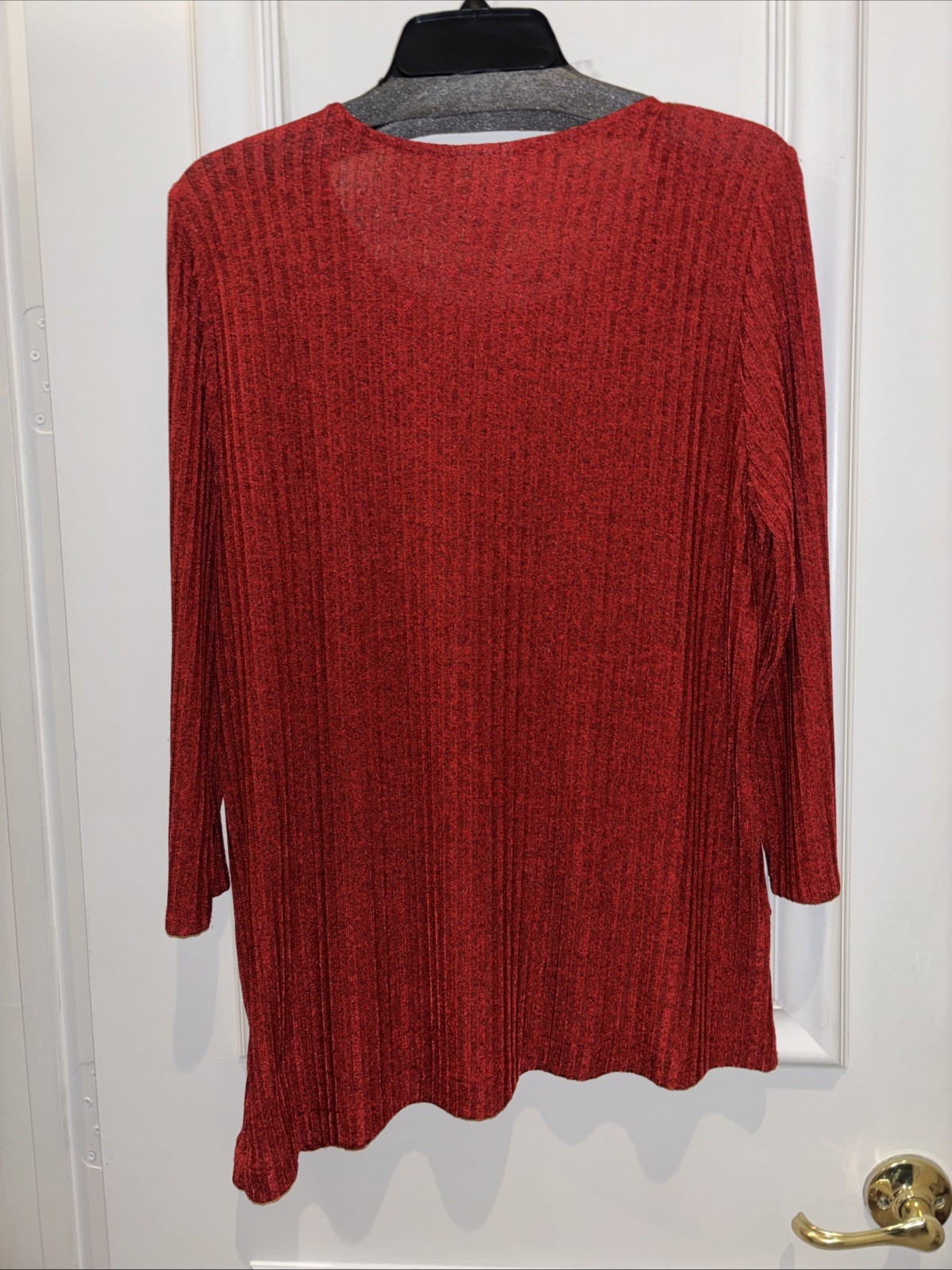 Ruby Rd Red Layered Pullover Top, Scoop Round Nec… - image 6