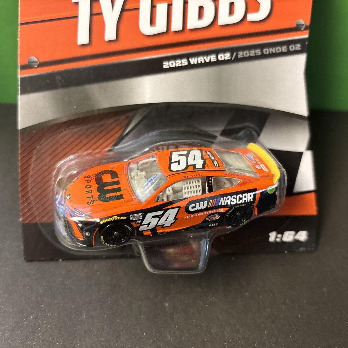 2025 NASCAR AUTHENTICS WAVE 2 1/64 #54 Ty Gibbs CW Sports Network