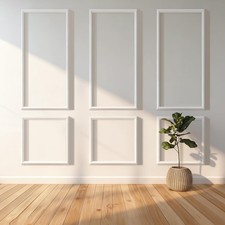 Peel and Stick Wall Molding Kit 30PCS Pre-Cut Door Molding Panels 3D Moulding Wa