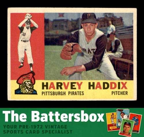 Harvey Haddix #340 1960 Topps card