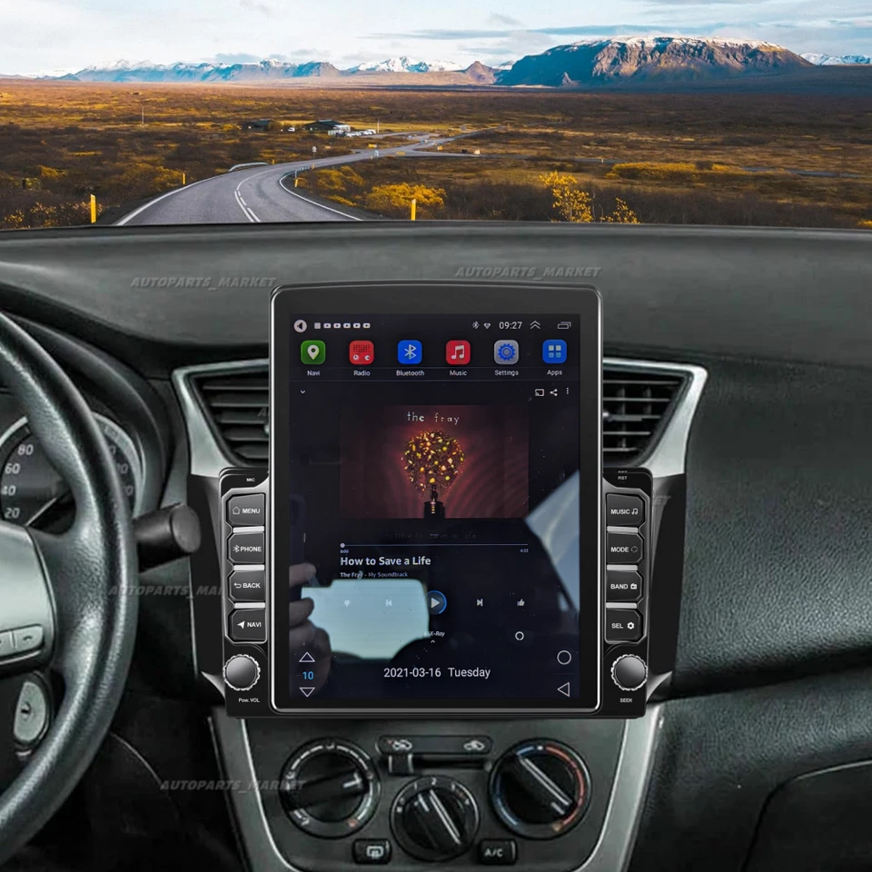 9.7" Carplay For Nissan Sentra 2016-2019 CAR Radio Stereo Android13 GPS NAVI - Imagem 3 de 4