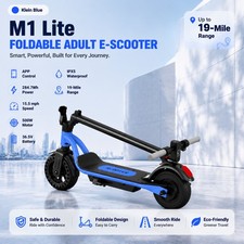 Adult Electric Scooter Peak 500W 15MPH Folding E-Scooter UP to 19Mile APP  IPX5