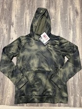 Under Armour Youth Kids' Fleece Printed Hoodie 1379800 Youth Large Camo Green