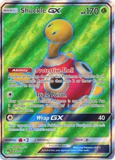 NM-Mint Shuckle GX - 195/214 - Full Art Ultra Rare Pokemon Lost Thunder