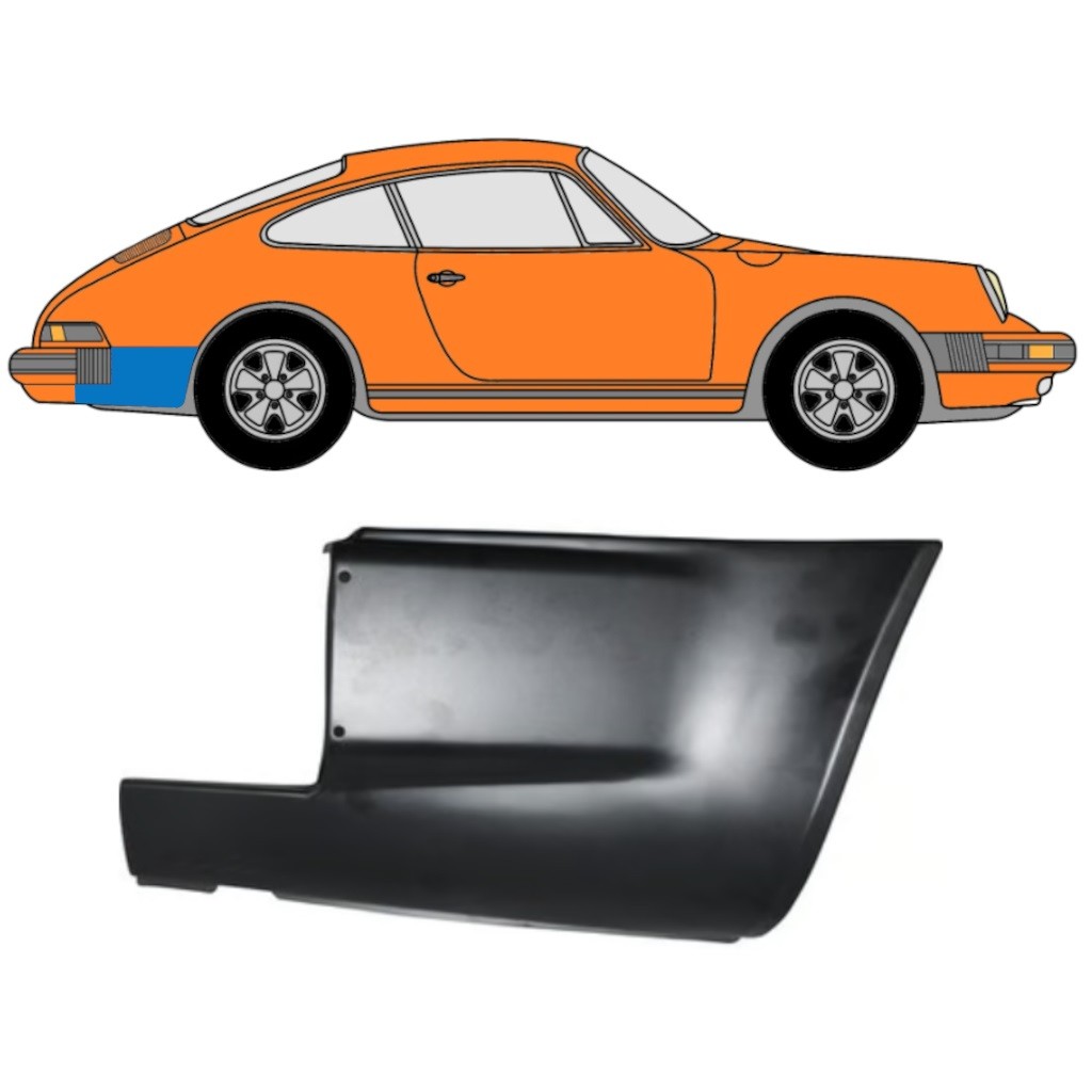 Rear wing repair panel for Porsche 911 1974-1989 / Right