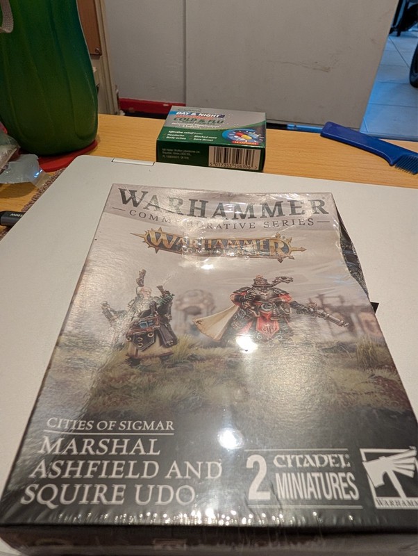 Warhammer Marshal Ashfield and Squire Odo Warhammer+ Exclusive Miniature
