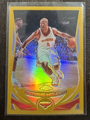 2004-05 Topps Chrome Antoine Walker Refractor Gold #/99 Hawks