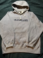 VINTAGE 80  s 90  s QUIKSILVER HOODIE sweatshirt MENS L quicksilver
