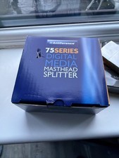 Antiference MS02LTE 2 Way F-Type Connections External TV Aerial Splitter
