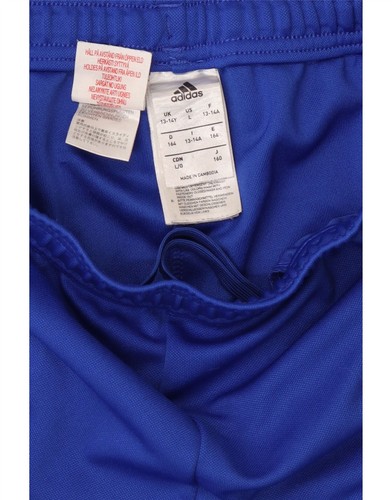 ADIDAS Boys Climacool Tracksuit Trousers 13-14 Years Blue Polyester BL14 - Picture 4 of 4