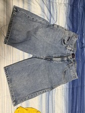 Pantalones Cortos Jeans Para Hombre Tommy Hilfiger Azul Talla 32 Largo Denim Y2K Años 90 De Colección