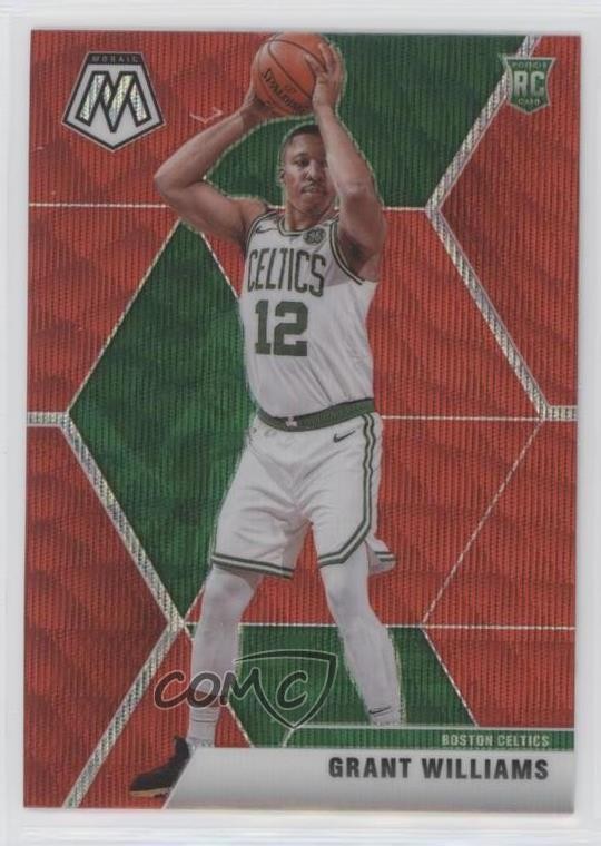 2019-20 Panini Mosaic Rookies Tmall Red Wave Prizm Grant Williams #217 in5