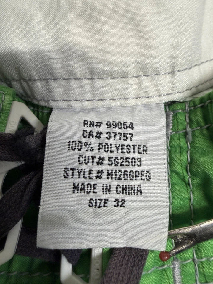 Bañador Billabong Board Shorts Vintage Para Hombre 32 Verde Y2K Cordón Foto 4 de 4