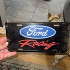 Ford Logo Racing novelty plate Vintage