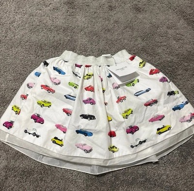 Simonetta Mini Italy Skirt With Vintage Car PrintBrand New