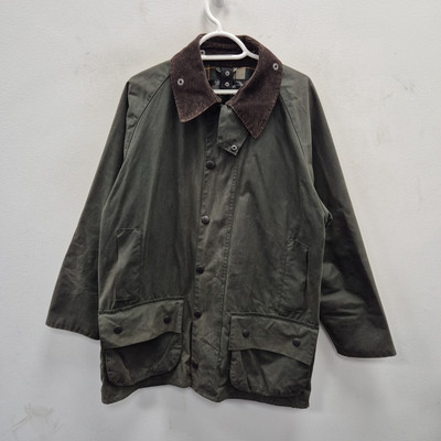 Barbour Vintage Beaufort Wax Waterproof Country Green Mantel Jacke Gr. C 40