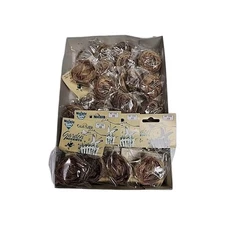 24pc Natural Bird Nests Floral Crafts Garden Accent 1-3/4" Birds Of The World