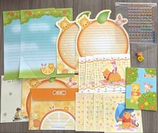  Heisei Retro Disney Winnie the Pooh Letter Set  Stickers with bonus eraser