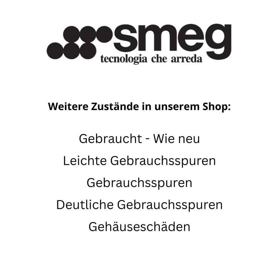SMEG Macchina Da Caffè Con Macinacaffè Bianca EGF03WH Segni Di Usura Evidenti - Immagine 2 di 4