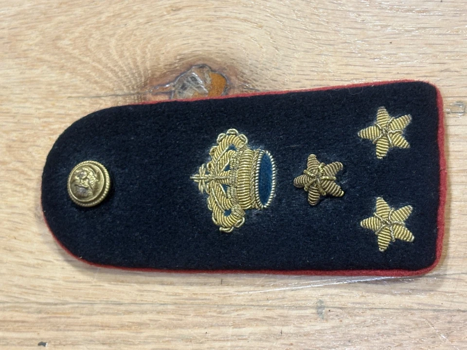 Regia Marina Italiana IIGM-Coppia di spalline da ufficiale Genio Navale IIGM - Immagine 2 di 4