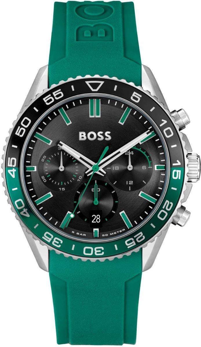 HUGO BOSS HB 1514246 RUNNER GREEN STRAP ORIGINAL MENS WATCH
