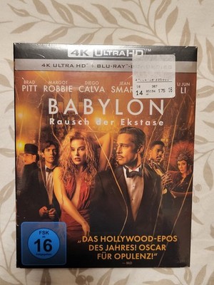 Babylon Rausch der Ekstase 4k + Blu-ray mit Brad Pitt neu ovp